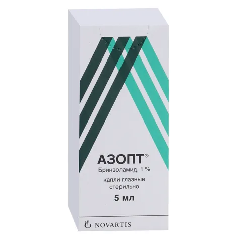 Упаковка: Азопт 1%, 5 мл, капли глазные