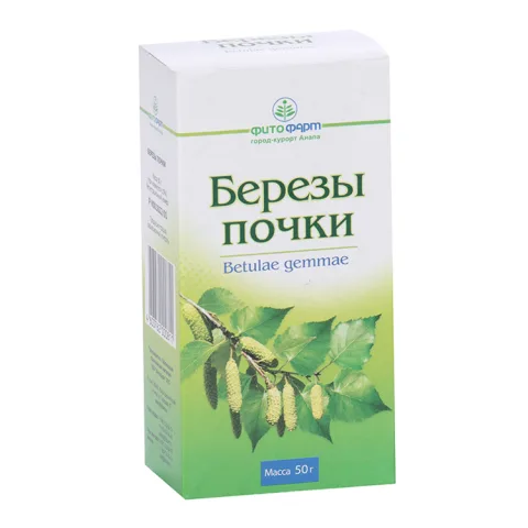 Упаковка: Березы почки, 50 г, сырье