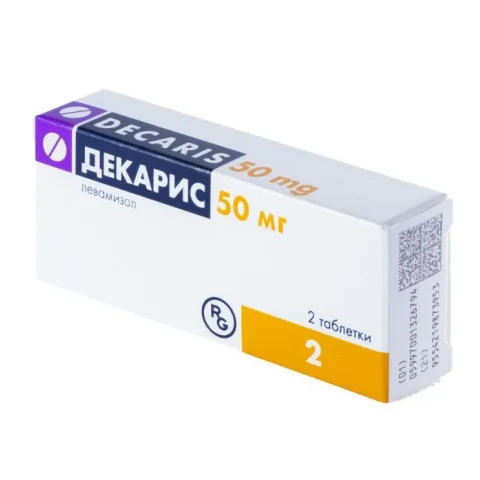 Упаковка: Декарис таб. 50мг №2