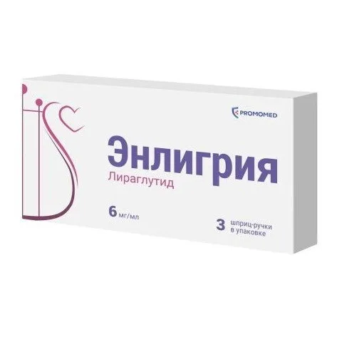 Упаковка: Энлигрия р-р п/к 6мг/мл 3мл №3