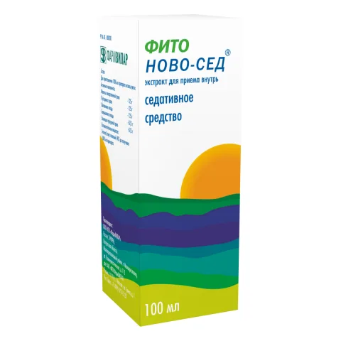 Упаковка: Фито Ново-Сед, экстракт жидкий для приема внутрь, флакон/капельница, 100 мл