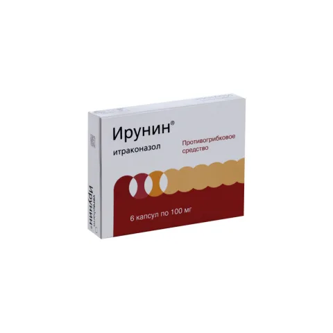 Упаковка: Ирунин 0.1 г, 6 шт, капсулы