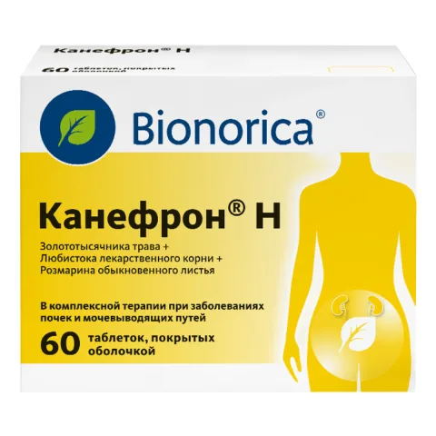 Упаковка: Канефрон Н, таблетки покрыт. плен. об., 60 шт.