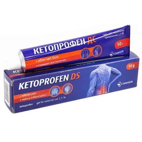 Упаковка: Кетопрофен ДС, гель 2,5%, 50 г