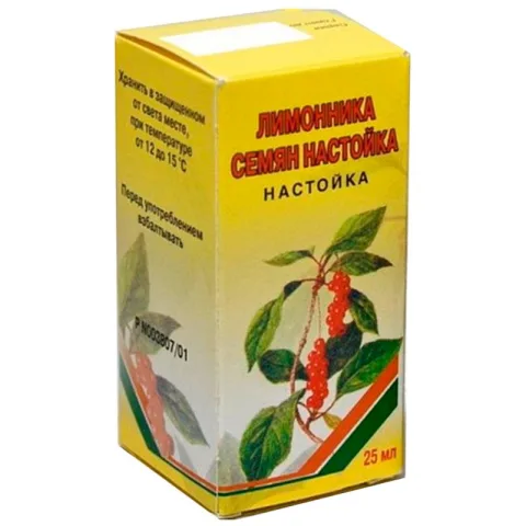 Упаковка: Лимонника семян настойка (Вифитех), 25 мл