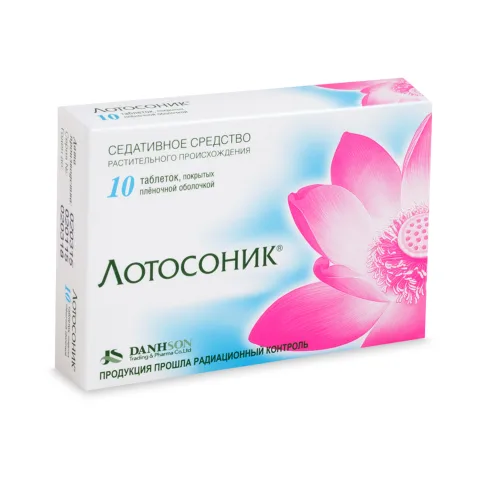 Упаковка: Лотосоник таблетки покрытые оболочкой №10
