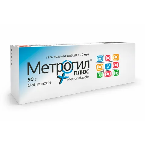 Упаковка: Метрогил Плюс, 50 г, гель вагинальный в комплекте с аппликатором