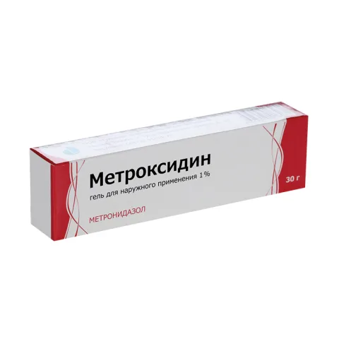 Упаковка: Метроксидин 1%, 30 г, гель для наружного применения