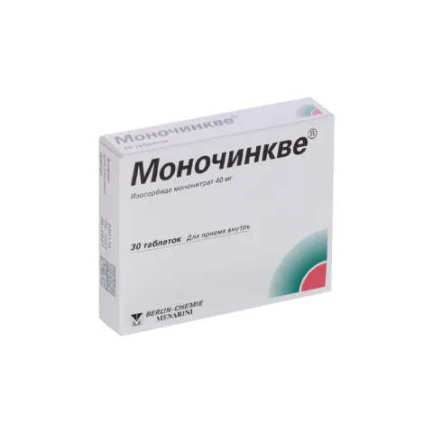 Упаковка: Моночинкве 40 мг, 30 шт, таблетки