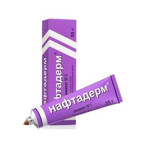 Упаковка: Нафтадерм, линимент 10%, 35 г