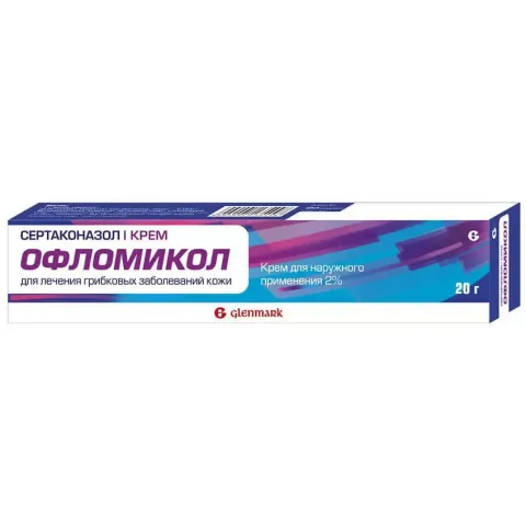 Упаковка: Офломикол, крем 2%, 20 г