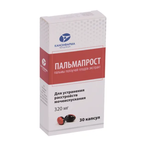 Упаковка: Пальмапрост 320 мг, 30 шт, капсулы