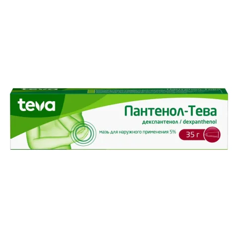 Упаковка: Пантенол-Тева, мазь 5%, 35 г