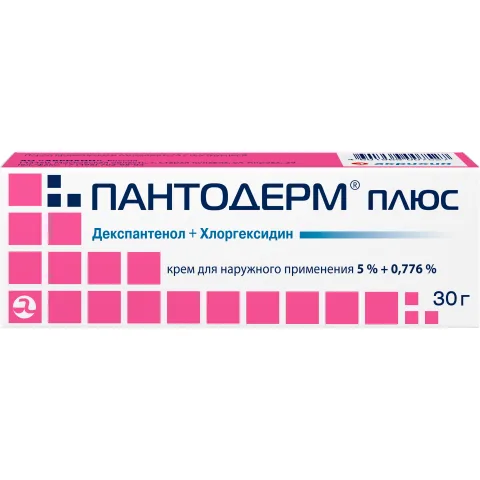 Упаковка: Пантодерм плюс, крем 5%+0.776%, 30 г