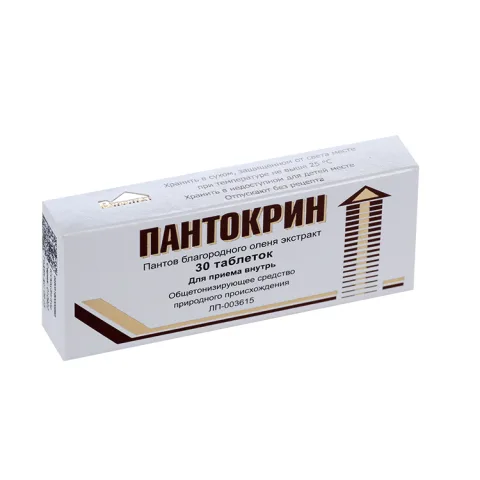 Упаковка: Пантокрин, 30 шт, таблетки