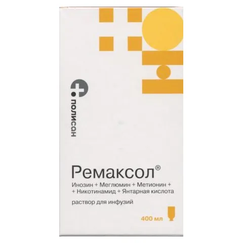Упаковка: Ремаксол, 400 мл, раствор для инфузий