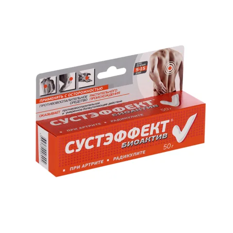 Упаковка: Сустэффект Биоактив, 50 г, линимент
