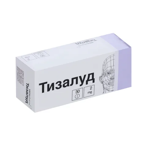 Упаковка: Тизалуд 2 мг, 30 шт, таблетки