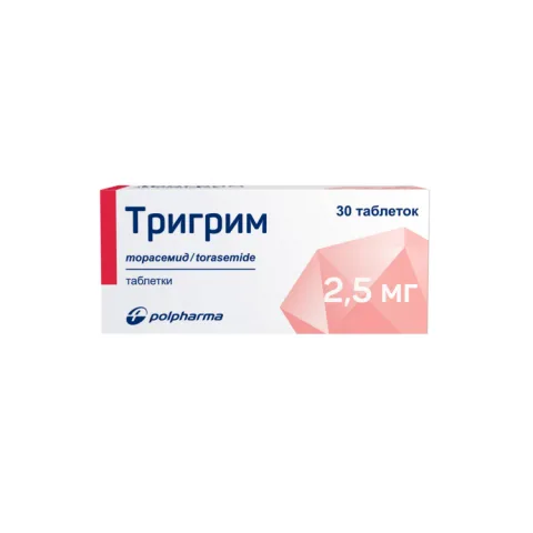 Упаковка: Тригрим 2.5 мг, 30 шт, таблетки