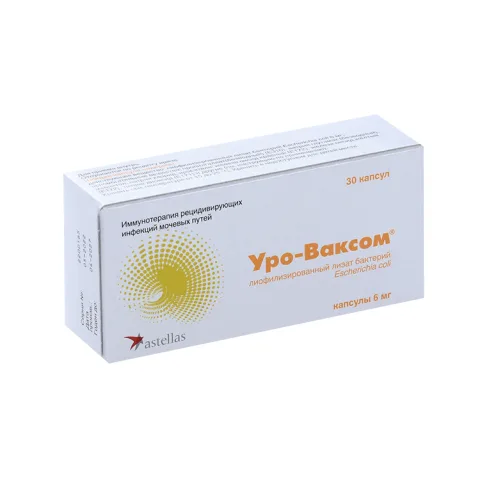 Упаковка: Уро-Ваксом 6 мг, 30 шт, капсулы