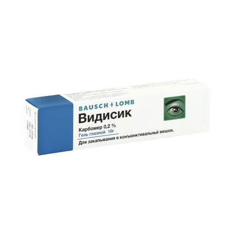 Упаковка: Видисик гель глазной 10г