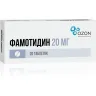 Упаковка: Фамотидин 20 мг, 20 шт, таблетки покрытые оболочкой отеч