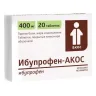 Упаковка: Ибупрофен-АКОС, таблетки покрыт. плен. об. 400 мг, 20 шт.