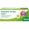Упаковка: Коринфар ретард 20 мг, 30 шт, таблетки пролонгированного действия покрытые пленочной оболочкой