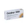 Упаковка: Сиофор 1000 1000 мг, 60 шт, таблетки покрытые оболочкой